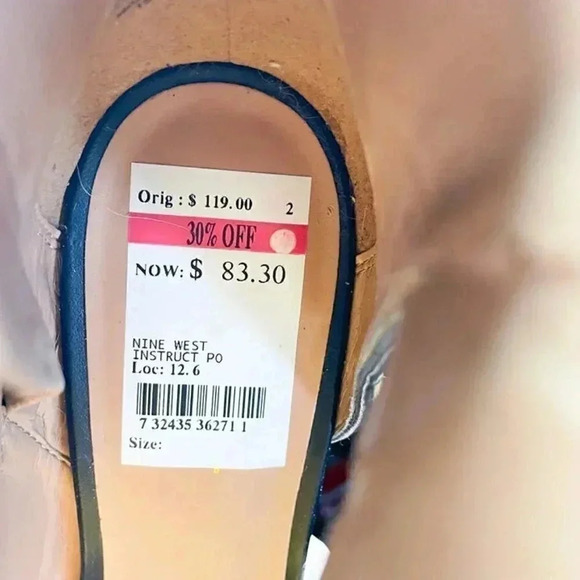 Nine West Cheetah Animal Print Leather High Heel Size 8 - Picture 6 of 6